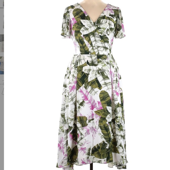 NWOT Designer Tahari Cocktail Casual Dress Size 14 - Picture 1 of 4